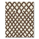 Beige Woven Lattice Area Rug