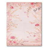 Floral Vintage Pink Blush Pink Peony Floral Vintage Area Rug