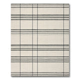 Bold Black Grid Plaid Area Rug