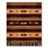 ODIKA Southwest Tribal Arrows Washable Area Rug - Low Pile Non-Slip