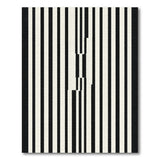 Geometric Modern Bold Striped Bold Black White Striped Geometric Area Rug