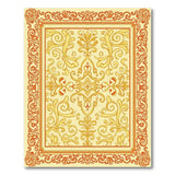 Opulent Gold Floral Ornate Area Rug