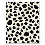 Dalmatian Spot Black White Area Rug