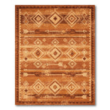 Southwestern Arrow Brown Area Rug