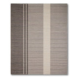 Geometric Modern Grey Vertical Stripe Woven Rug