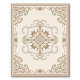 Cream Gold Ornate Persian Area Rug