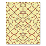 Cream Terracotta Geometric Trellis Area Rug