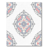 Pink Grey Mandala Traditional Persian Area Rug