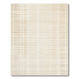 Beige Crosshatch Grid Area Rug