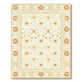 Traditional Persian Ivory Traditional Persian Floral Area Rug