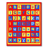 Vibrant Pixel ABC Alphabet Kids Area Rug
