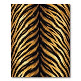 Fierce Tiger Stripe Orange Area Rug