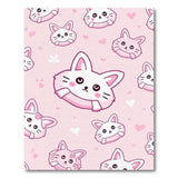 Kawaii Pink Bunny Float Area Rug