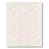 Pink Floral Vintage Washable Floral Vintage Area Rug