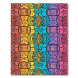 Vibrant Compass Suitcase Washable Area Rug