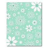 Mint Green Snowflake Area Rug