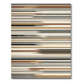 Modern Ombre Striped Brown Tan Area Rug