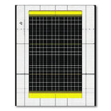 Bold Yellow Border Black Grid Area Rug