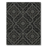 Elegant Black Ornate Persian Area Rug