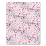 Marbled Pink Grey Abstract Area Rug