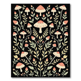 Boho Chic Whimsical Mushroom Grove Area Rug