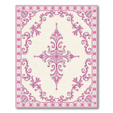 Pink Traditional Persian Ornate Pink Floral Persian Area Rug