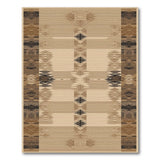 Brown and Tan Tan Southwestern Geometric Area Rug