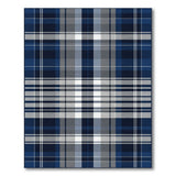 Blue and Teal Navy Blue Plaid Area Rug