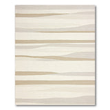 Wavy Neutral Stripe Area Rug