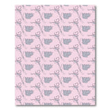 Pink Gray Lotus Floral Area Rug