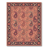 Coral Paisley Persian Area Rug