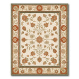 Beige Vintage Floral Area Rug