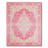 Vibrant Pink Vibrant Pink Persian Medallion Area Rug