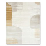 Abstract Area Abstract Beige Neutral Organic Shapes Area Rug