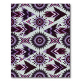 Purple Starburst Feather Area Rug