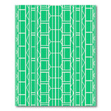 Vibrant Green Geometric Grid Geometric Modern Area Rug