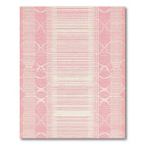Pink Geometric Lattice Area Rug