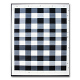 Modern Black White Checkered Grid Area Rug