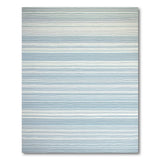 Blue White Striped Coastal Area Rug