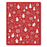 Festive Gingerbread Snowflake Christmas Rug
