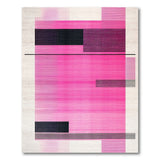 Geometric Modern Bold Pink Black Geometric Area Rug