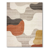 Abstract Area Abstract Wave Multi-Color Area Rug