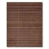 Brown Plaid Distressed Woven Area Rug