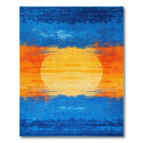 Radiant Sun Horizon Abstract Area Rug