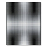 Black White Geometric Dithered Area Rug