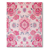 Floral Vintage Pink Blush Pink Floral Medallion Area Rug
