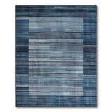 Blue Teal Geometric Modern Blue and Teal Area Rug