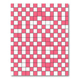 Geometric Modern Vibrant Pink Grid Geometric Area Rug