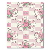 Pink Peony Gingham Area Rug