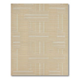 Beige Interlocking Geometric Area Rug